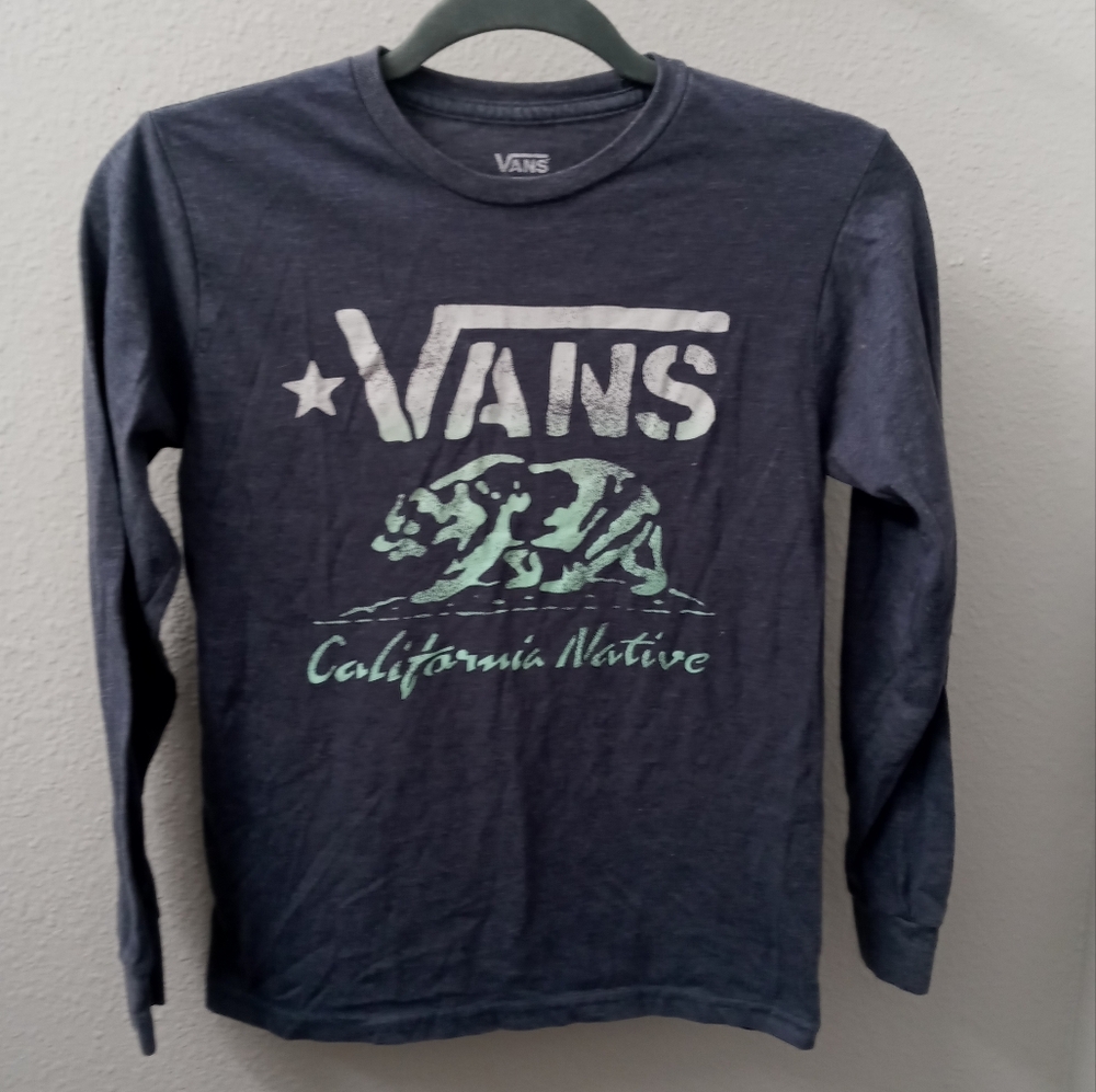 Vans Navy Long Sleeve Shirt